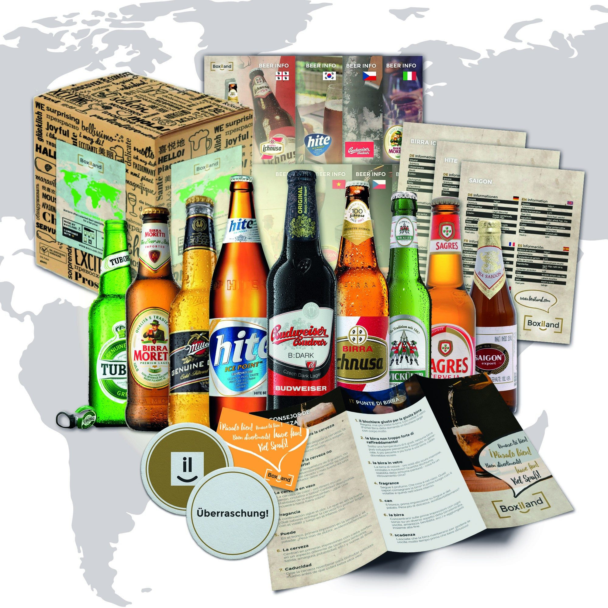 Bier Geschenke
 Geschenkset "Bier Weltreise“