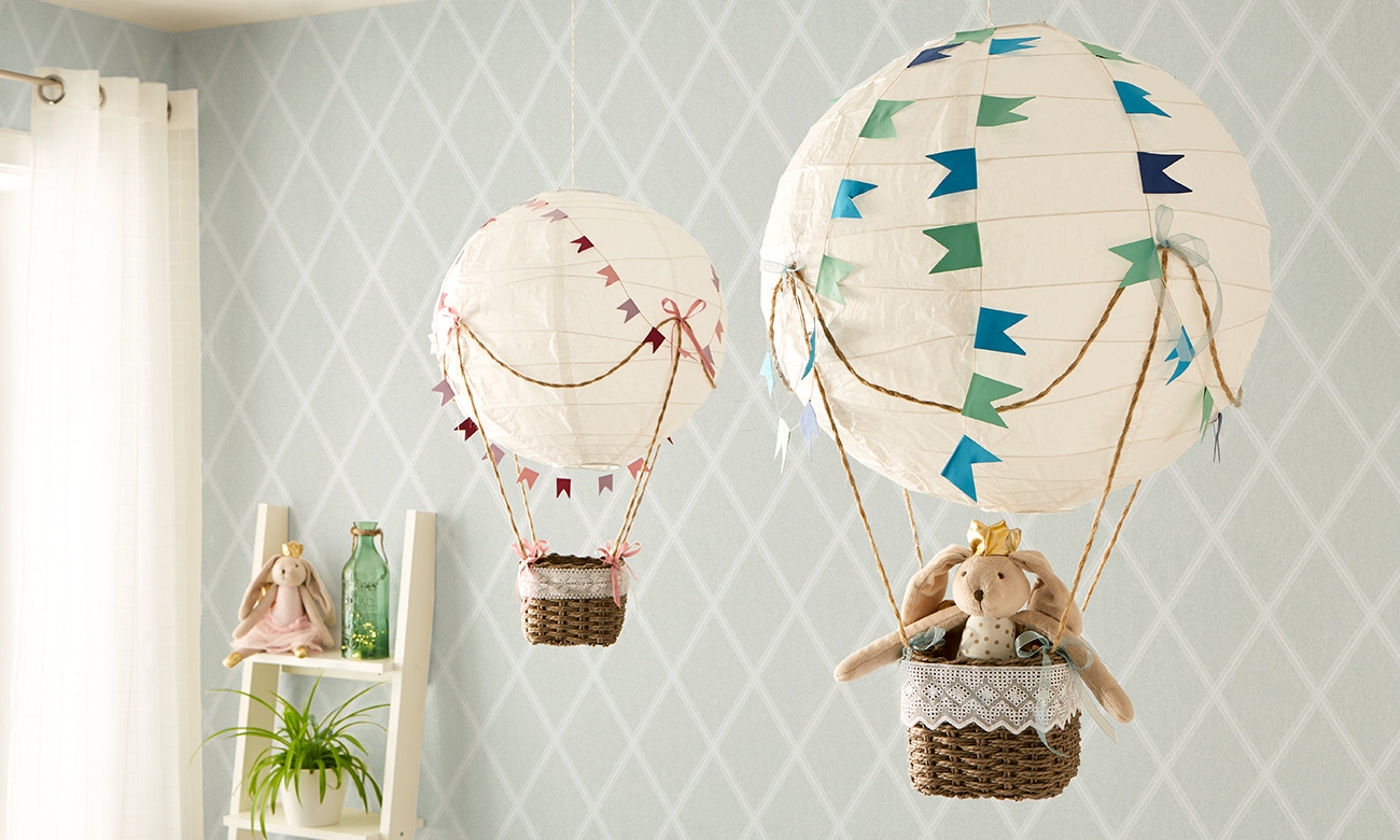 Blog Diy
 Heißluftballon für s Kinderzimmer DIY mömax blog