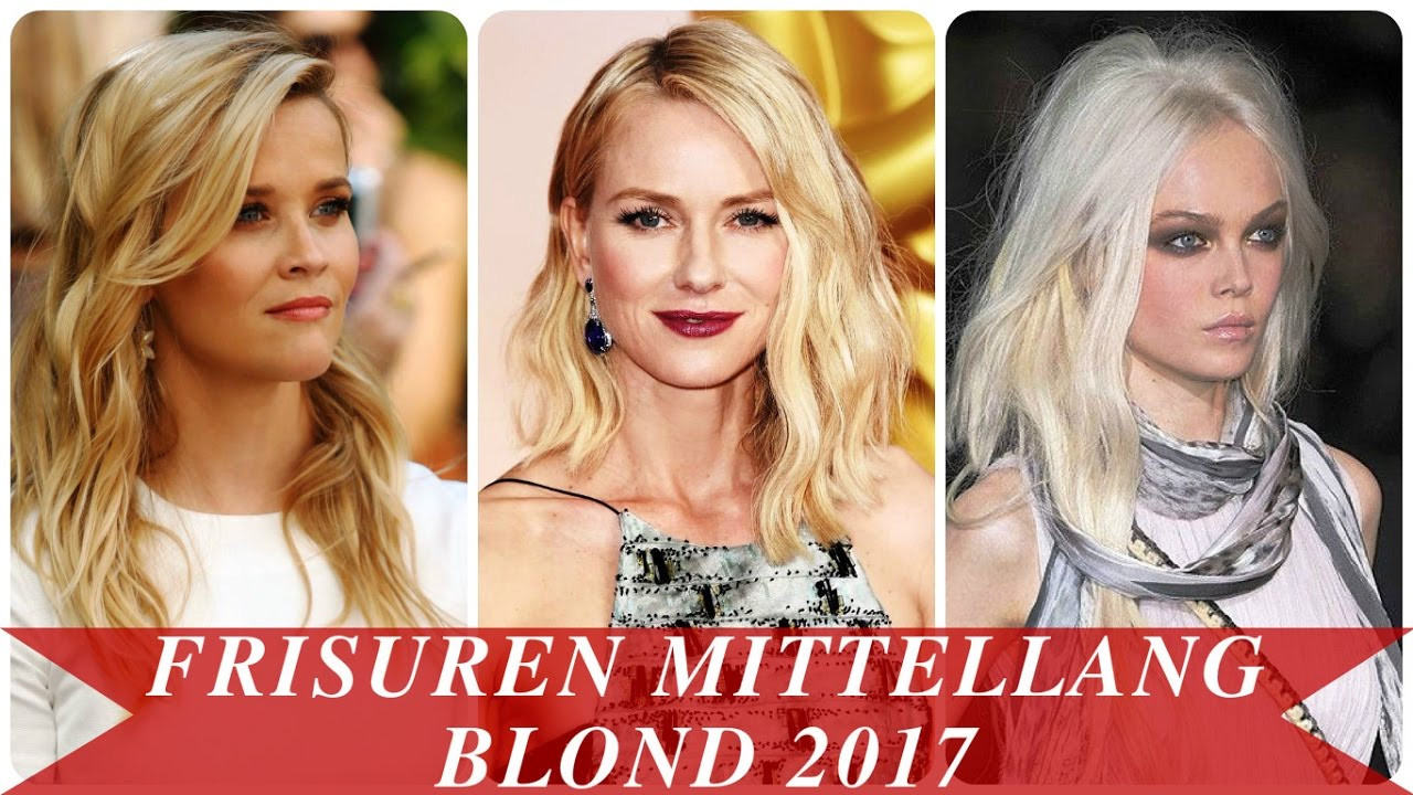 Blonde Frisuren
 Frisuren mittellang blond 2017