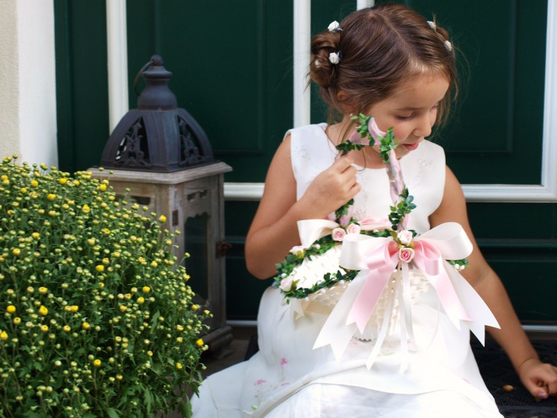 Blumenkörbchen Hochzeit
 Blumenkörbchen Streukörbchen Blumenkind Hochzeit Hochzeit