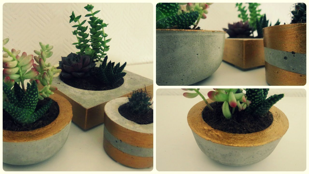 Blumentopf Diy
 Blumentopf aus Beton DIY Concrete Planter [eng sub