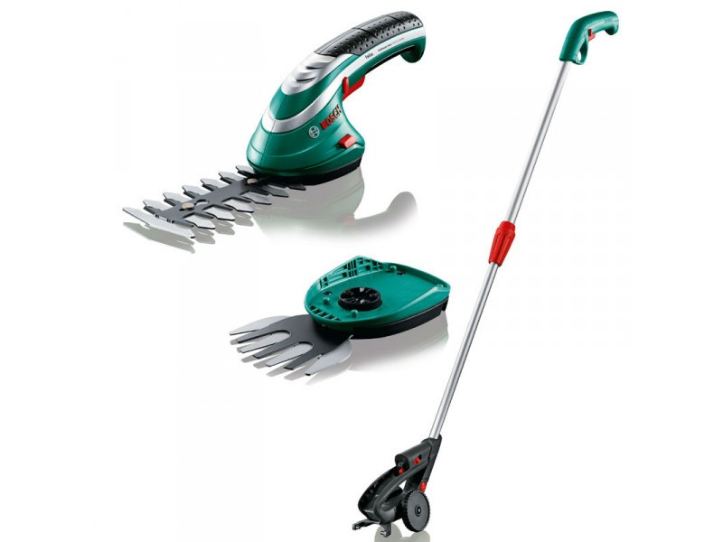 Bosch Diy Akku Gras- Und Strauchscheren Set Isio
 Bosch Isio Akku Gras und Strauchscheren Set mit Teleskopstiel