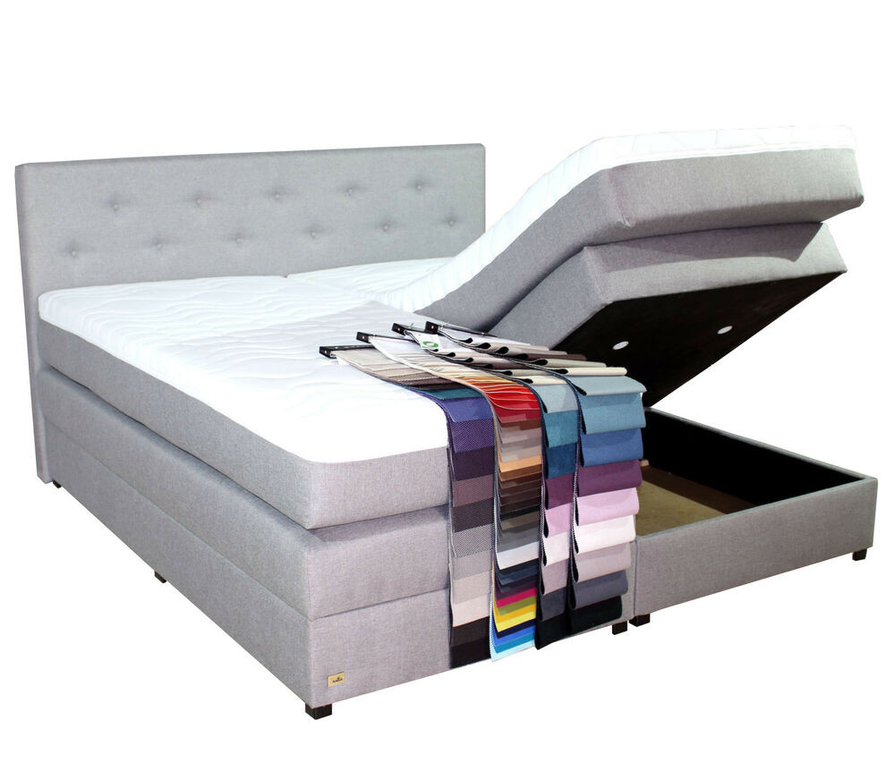 Boxspringbett Mit Bettkasten 180x200
 Boxspringbett Neu mit Bettkasten Polsterbett 180x200