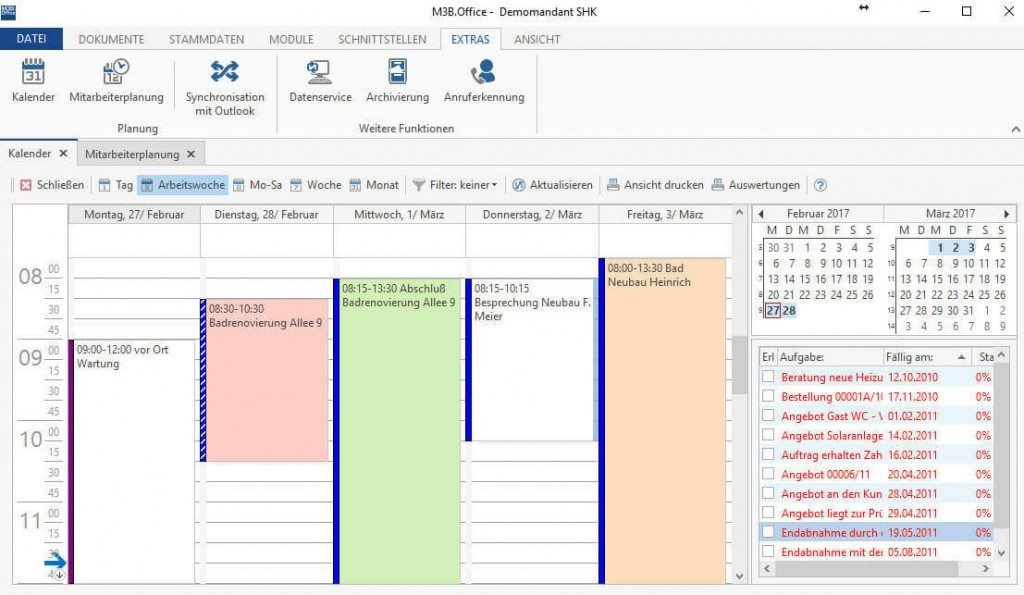 Branchensoftware Handwerk
 M3B fice Die Branchensoftware für das Handwerk