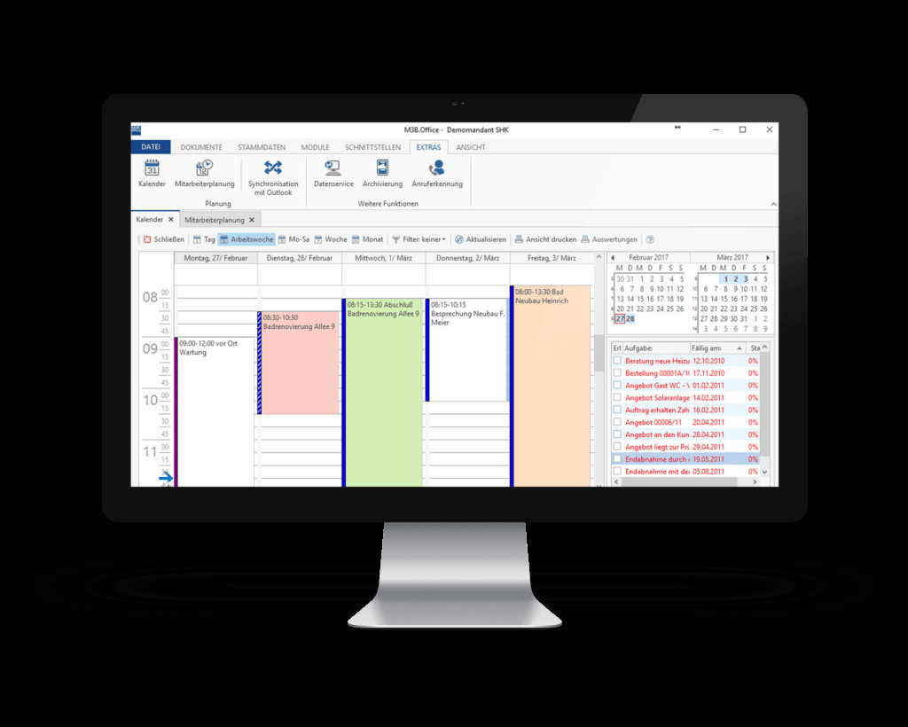 Branchensoftware Handwerk
 M3B fice Die Branchensoftware für das Handwerk