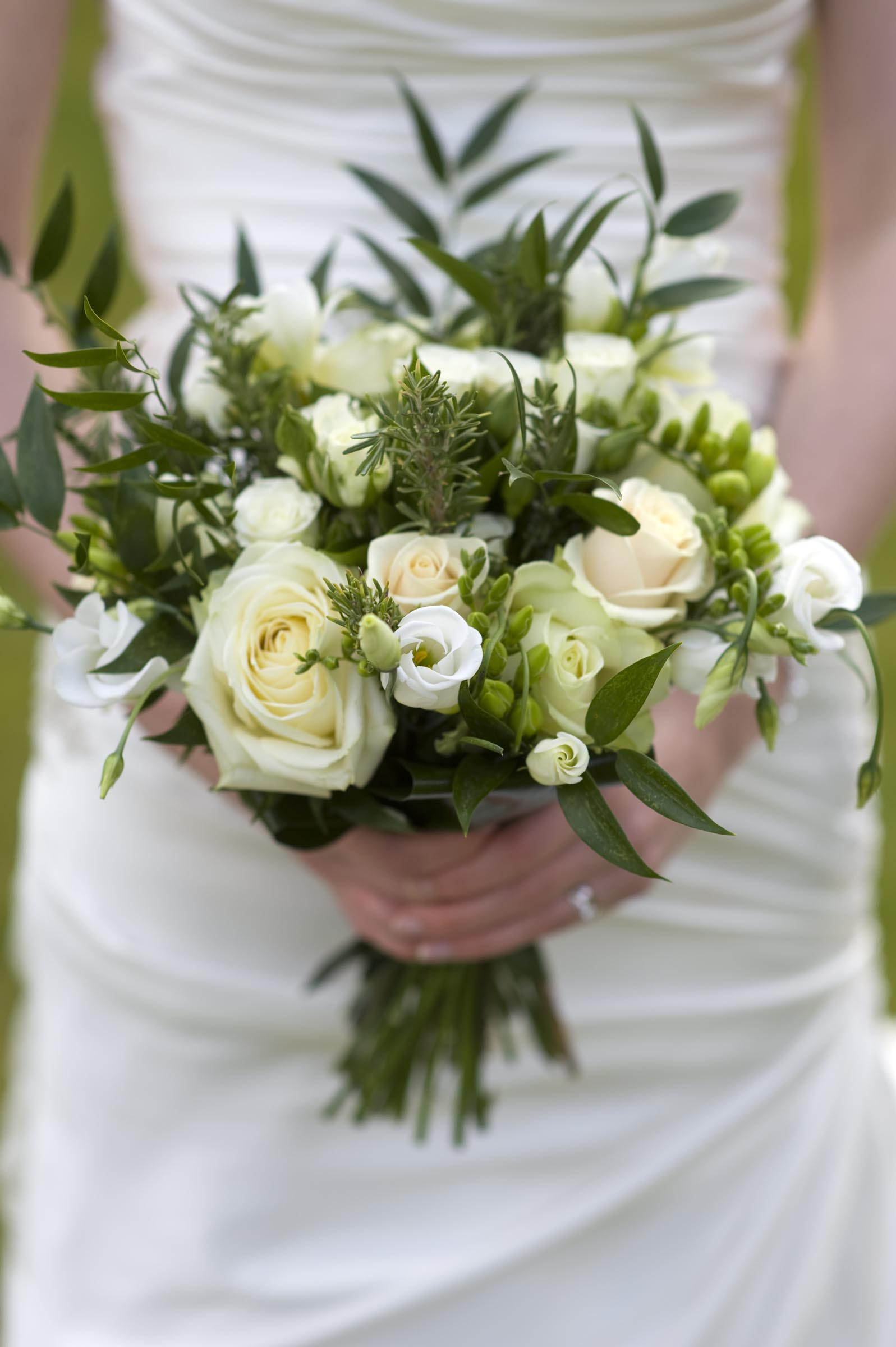 Brautstrauß Grün
 Brautstrauß in Grün und Creme Heiraten mit braut