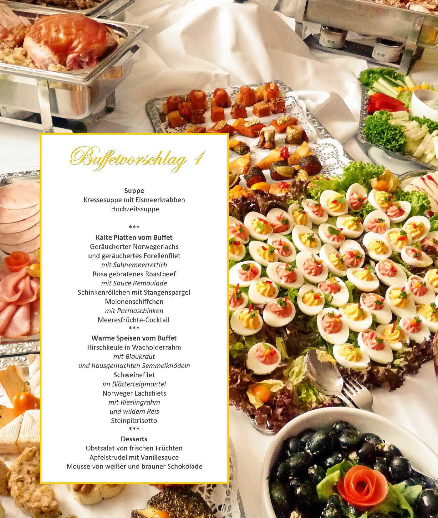 Buffet Hochzeit Beispiele
 Buffet Hochzeit Beispiele