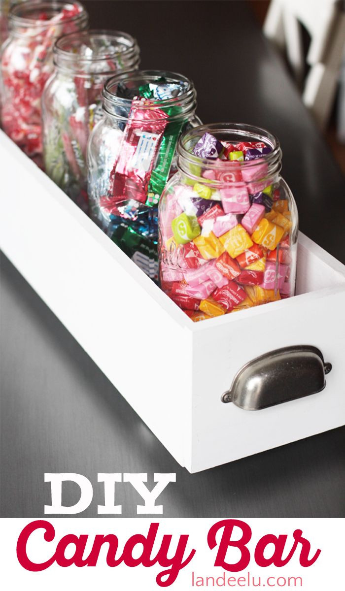 Candy Bar Diy
 DIY Candy Bar Using Mason Jars