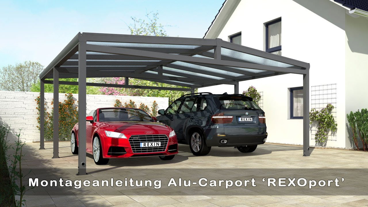 Carport Bauen
 Alu Carport REXOport selber bauen Aufbauvideo