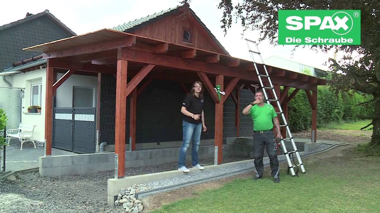 Carport Bauen
 CARPORT bauen mit SPAX