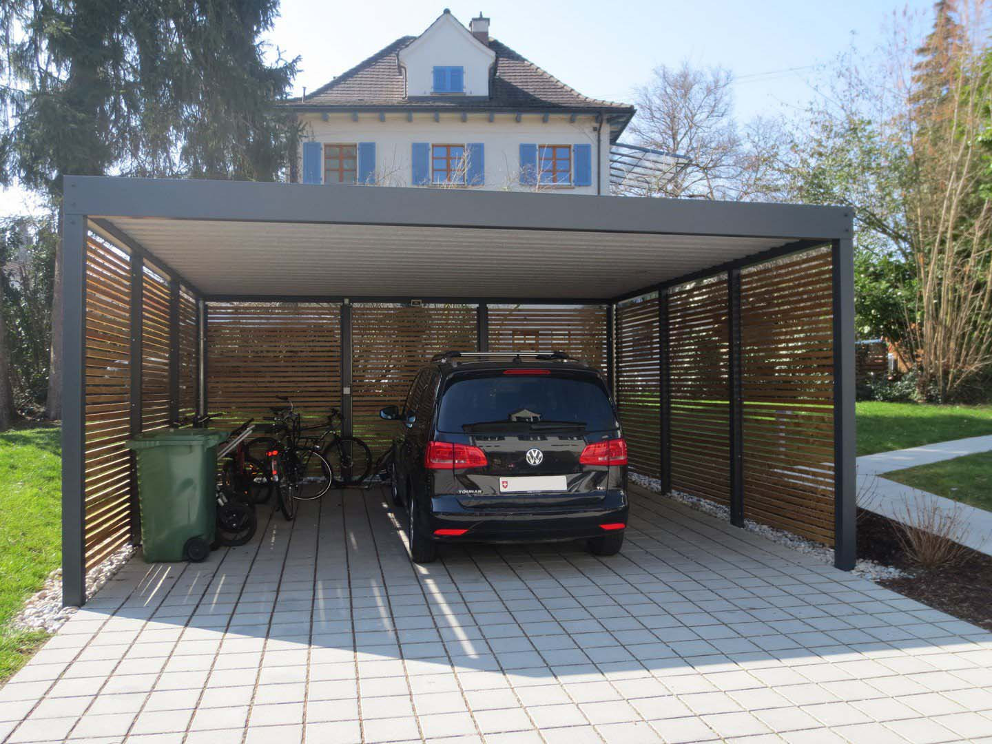 Carport Kaufen
 Metallcarport aus Holz Metall Stahl Basel · Metall Carport