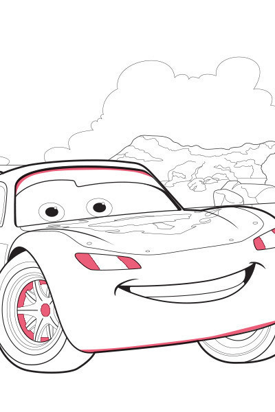 Cars Ausmalbilder Lightning Mcqueen
 Cars Lightning McQueen Ausmalbild