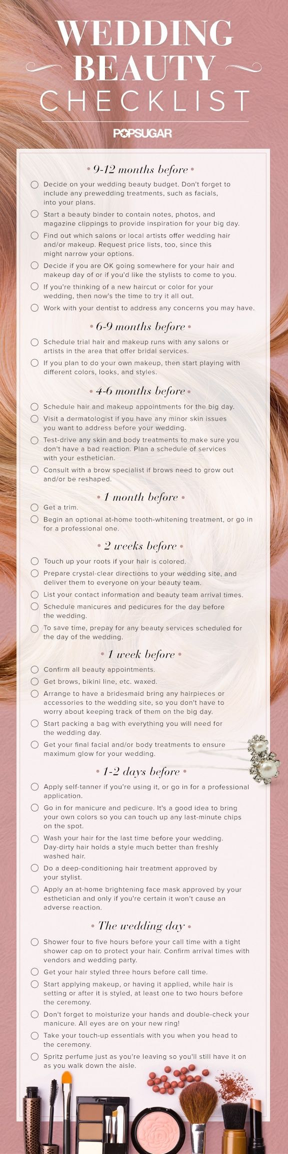 Checkliste Standesamtliche Hochzeit
 Download the Ultimate Wedding Beauty Planning Checklist