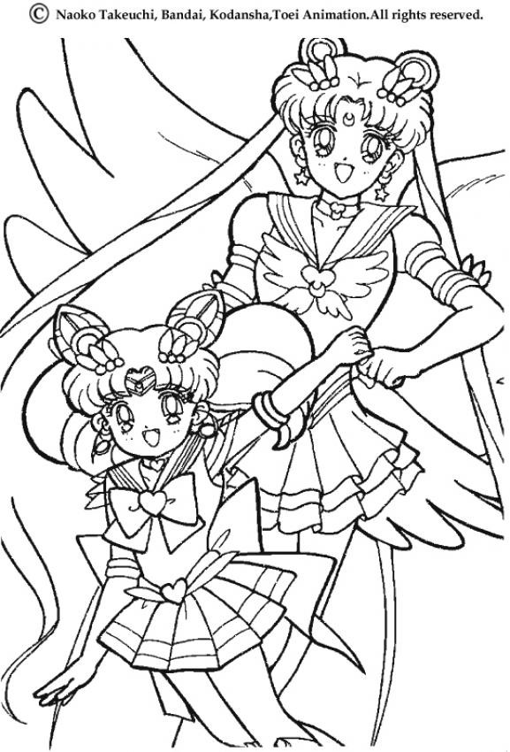 Chibi Ausmalbilder
 Sailor moon und sailor chibi moon zum ausmalen de