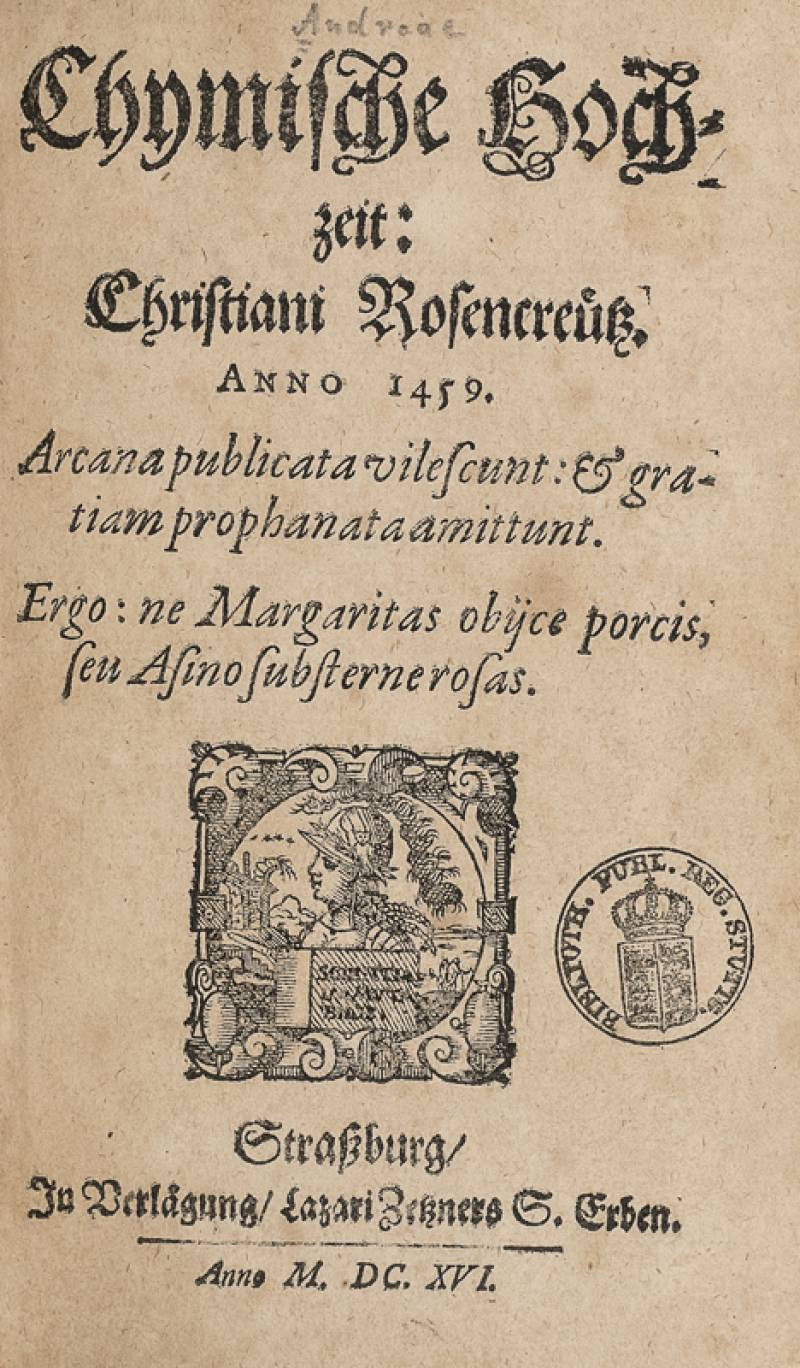 Chymische Hochzeit
 Chymische Hochzeit Christiani Rosencreutz Anno 1459