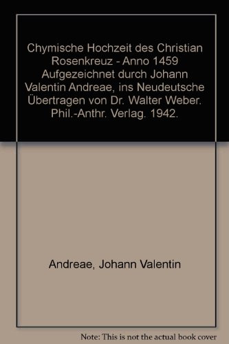 Chymische Hochzeit
 Valentn Andreae Descargar Ebooks PDF