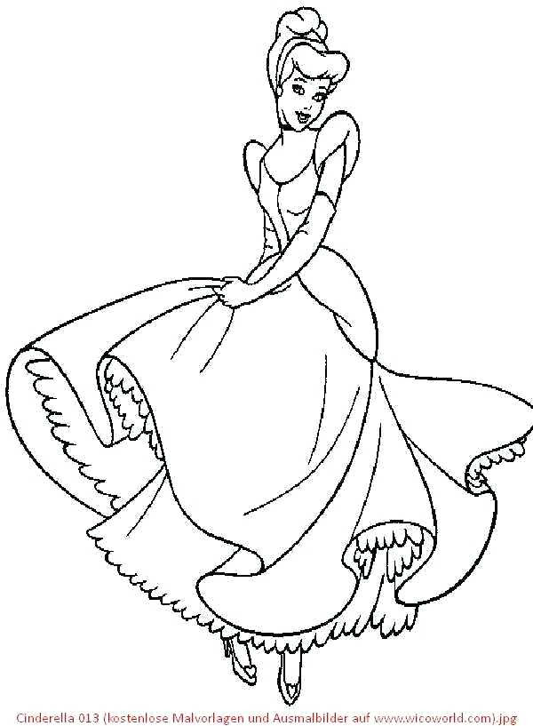 Cinderella Ausmalbilder
 Cinderella Malvorlagen Ausmalbilder Cinderella Gratis