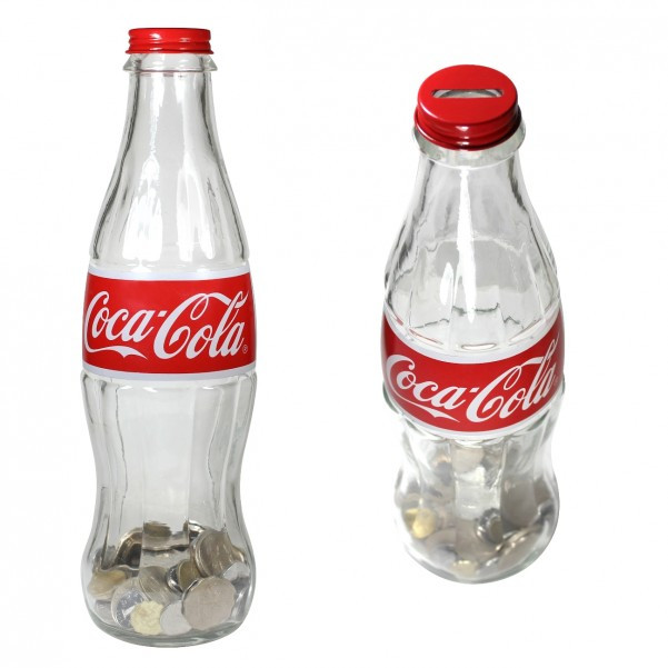 Coca Cola Geschenke
 Coca Cola XXL Spardose aus Glas