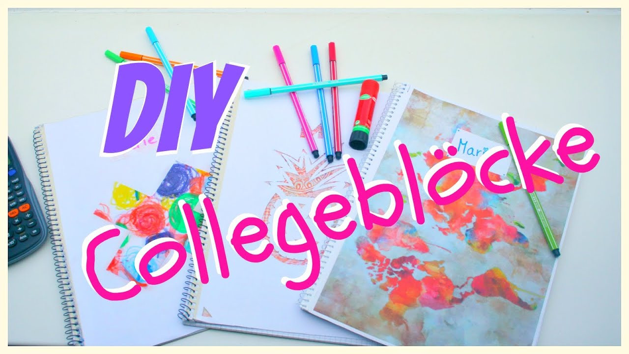 Collegeblock Diy
 DIY Collegeblöcke für den Schulstart