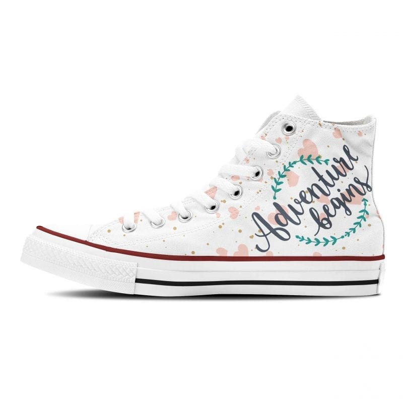 Converse Hochzeit
 Brautschuhe Hochzeit Sneaker Adventure Begins Wedding Converse