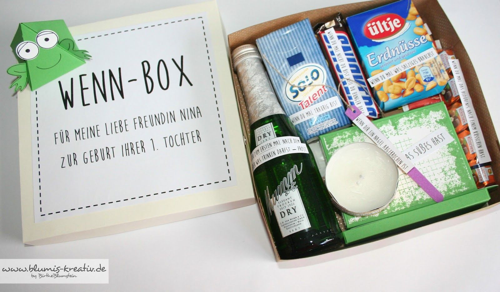 Coole Geschenke Für Freundin
 Blumis kreativ Blog "Wenn Box" als Geschenk für meine