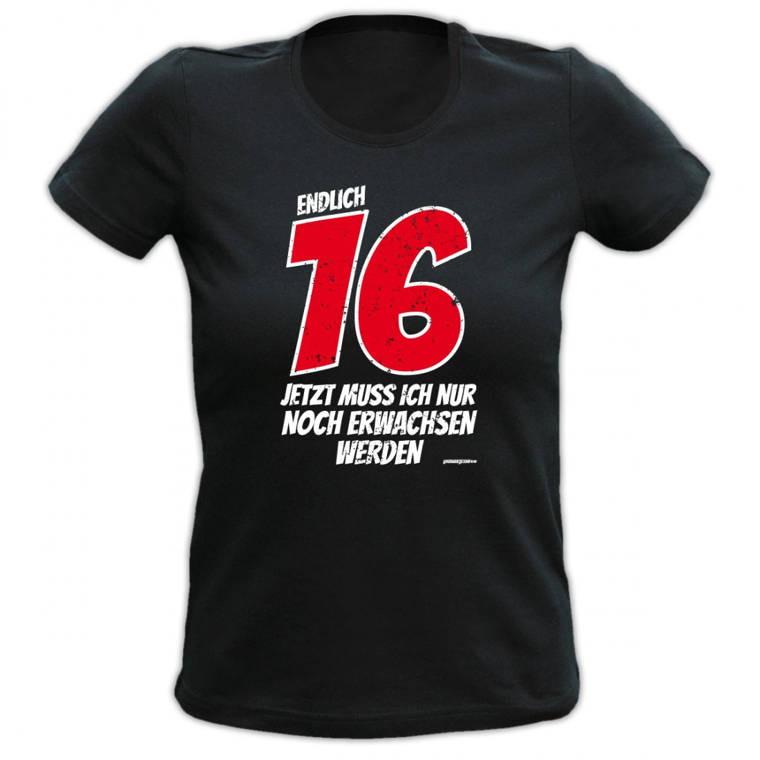 Coole Geschenke Zum 16
 T Shirt zum 16 Geburtstag für Teenies Endlich 16