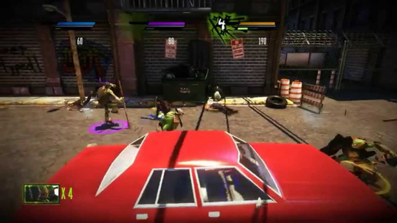 Couch Coop
 How To Play TMNT OOTS Arcade Mode With 4 Player Local