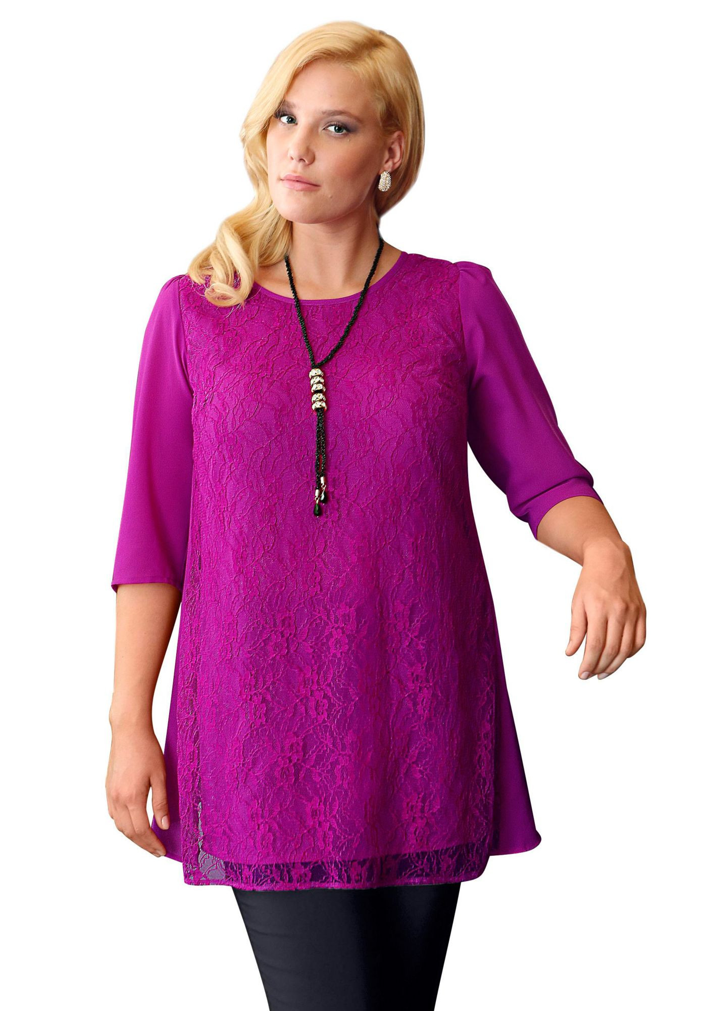 Damen Geschenke
 Weihnachten Geschenke Damen Tunika Fuchsia Tuniken