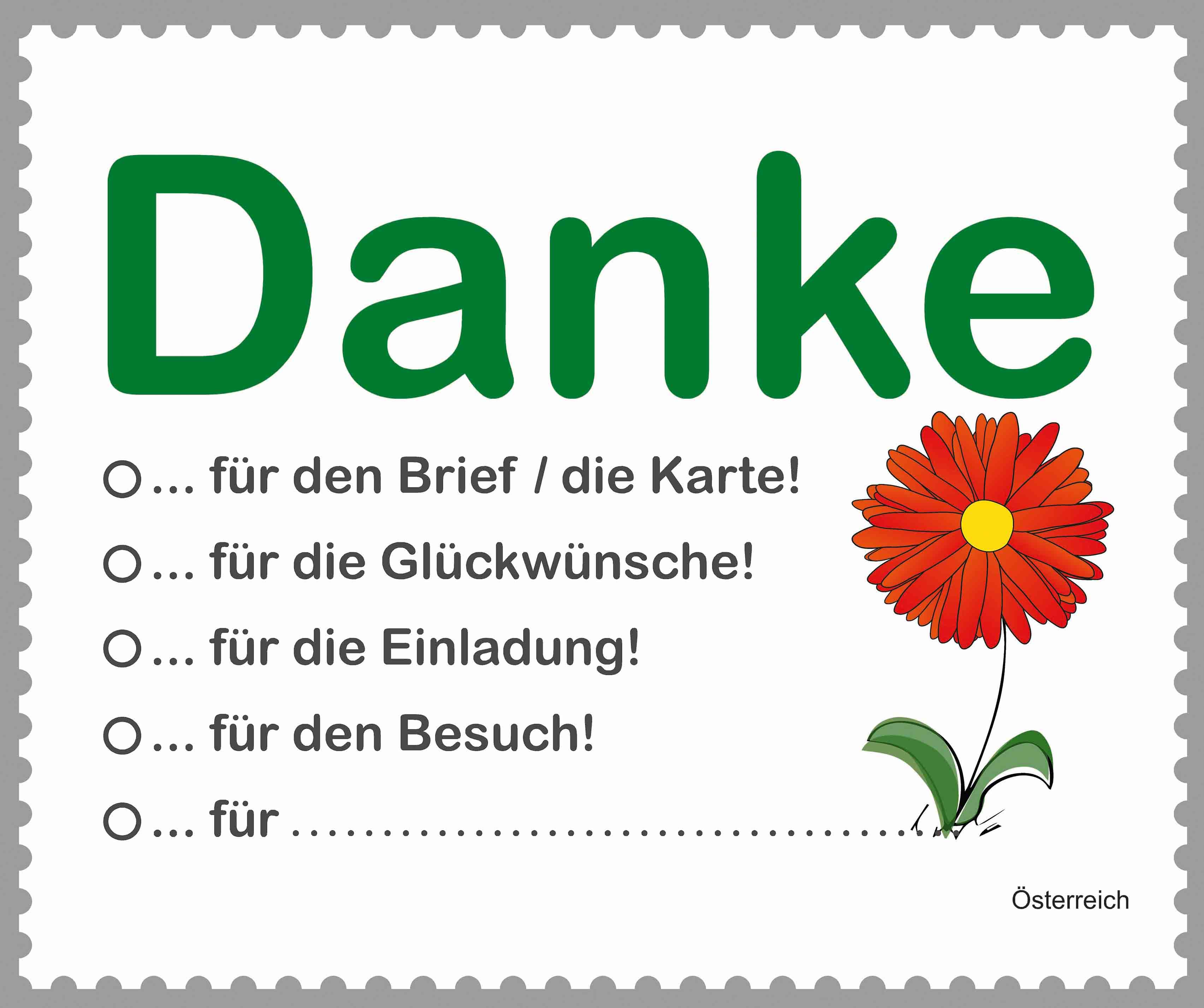 Danke Für Die Glückwünsche Und Geschenke
 Glückwunschmarke Danke 2016 Briefmarken