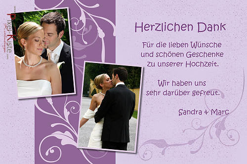 Danksagungskarten Hochzeit Text
 Danksagungskarten