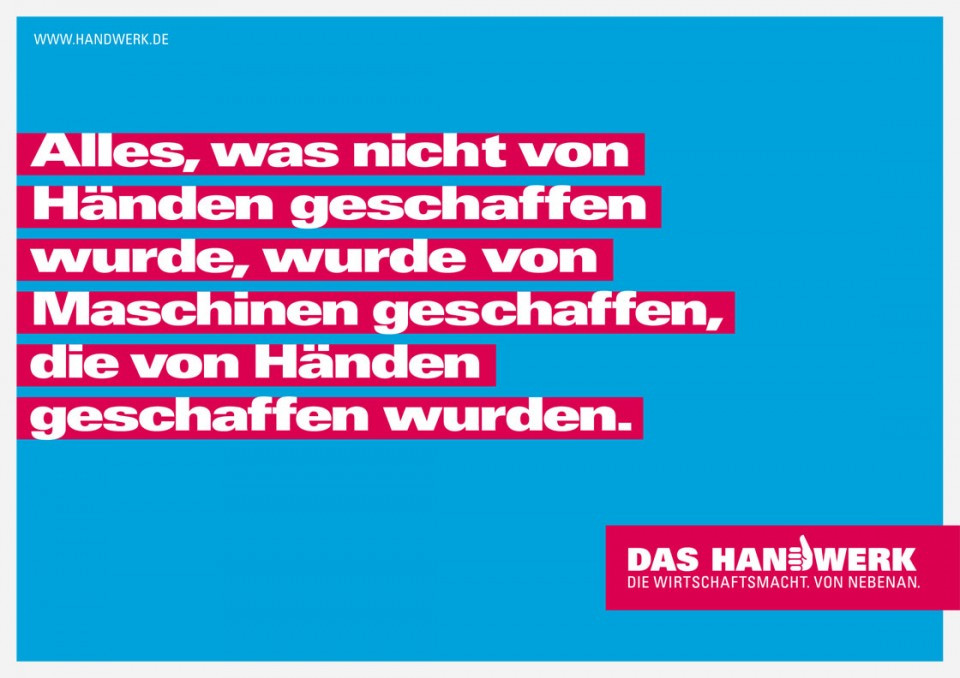 Das Handwerk
 René Gebhardt –René Gebhardt Das HANDWERK Plakate