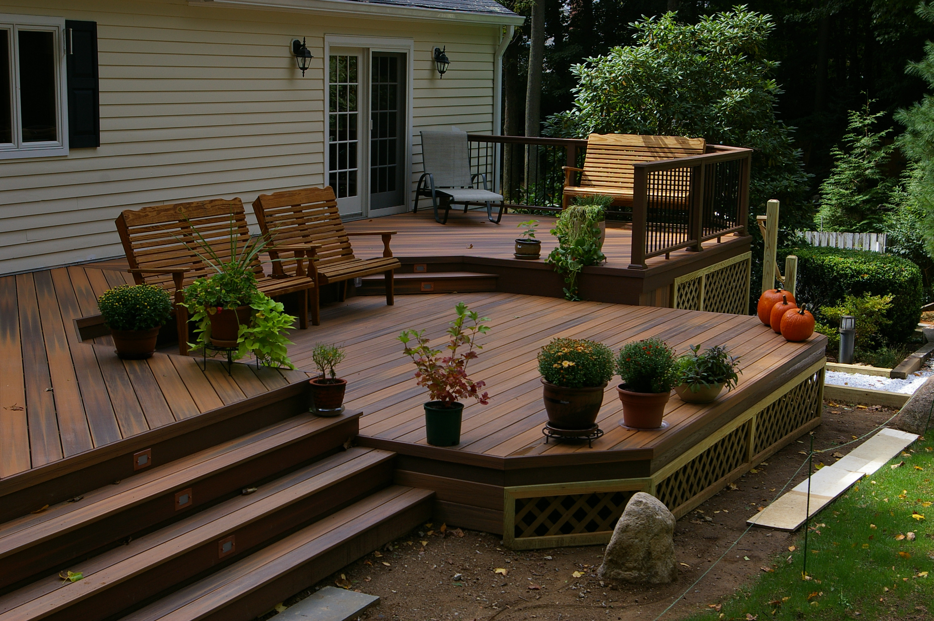 Deck 20
 Deck Stunning Ground Level Deck Plans For Inspiring