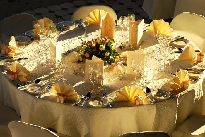 Deko Hochzeit Tisch
 Tischdekoration zur Hochzeit