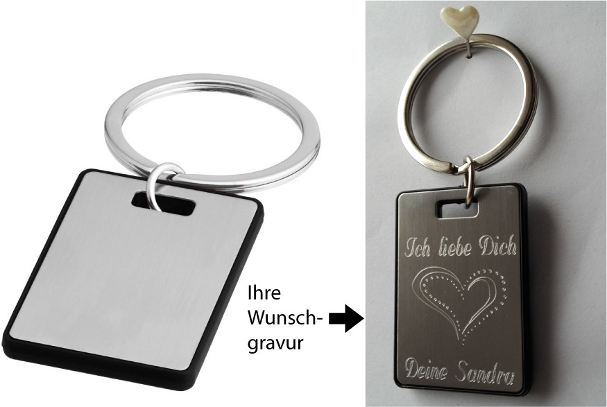 Diamant Hochzeit Geschenk
 Schlüsselanhänger Diamant Gravur graviert Muttertag