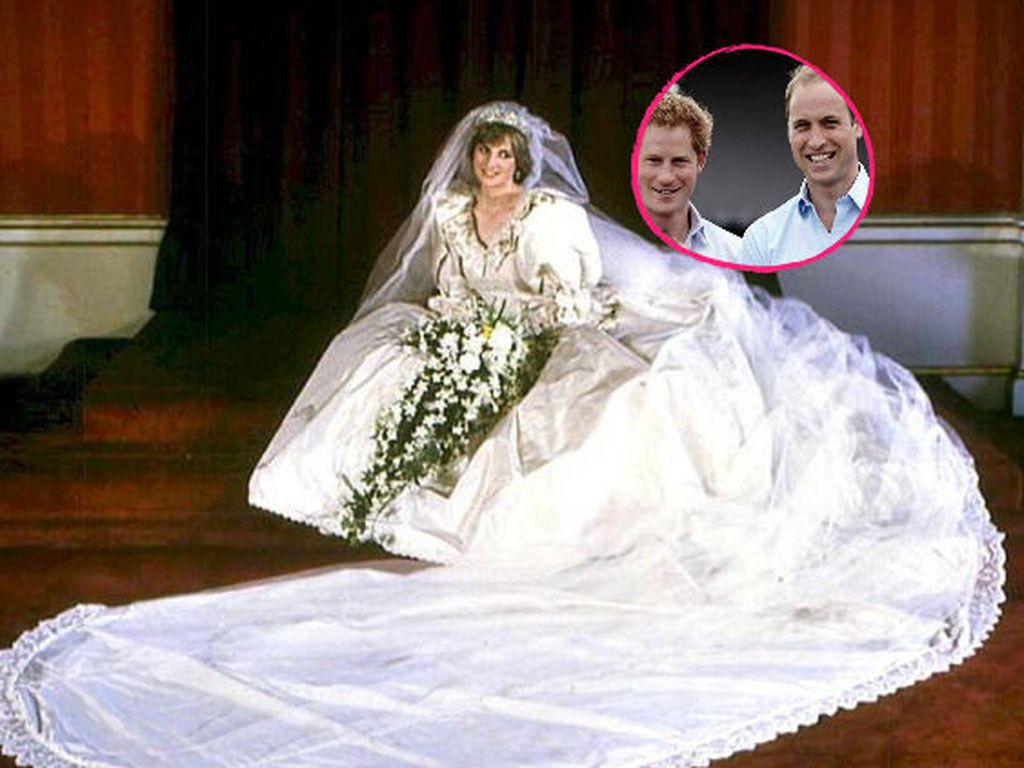 Diana Hochzeitskleid
 Lady Di William & Harry erben ihr Hochzeitskleid