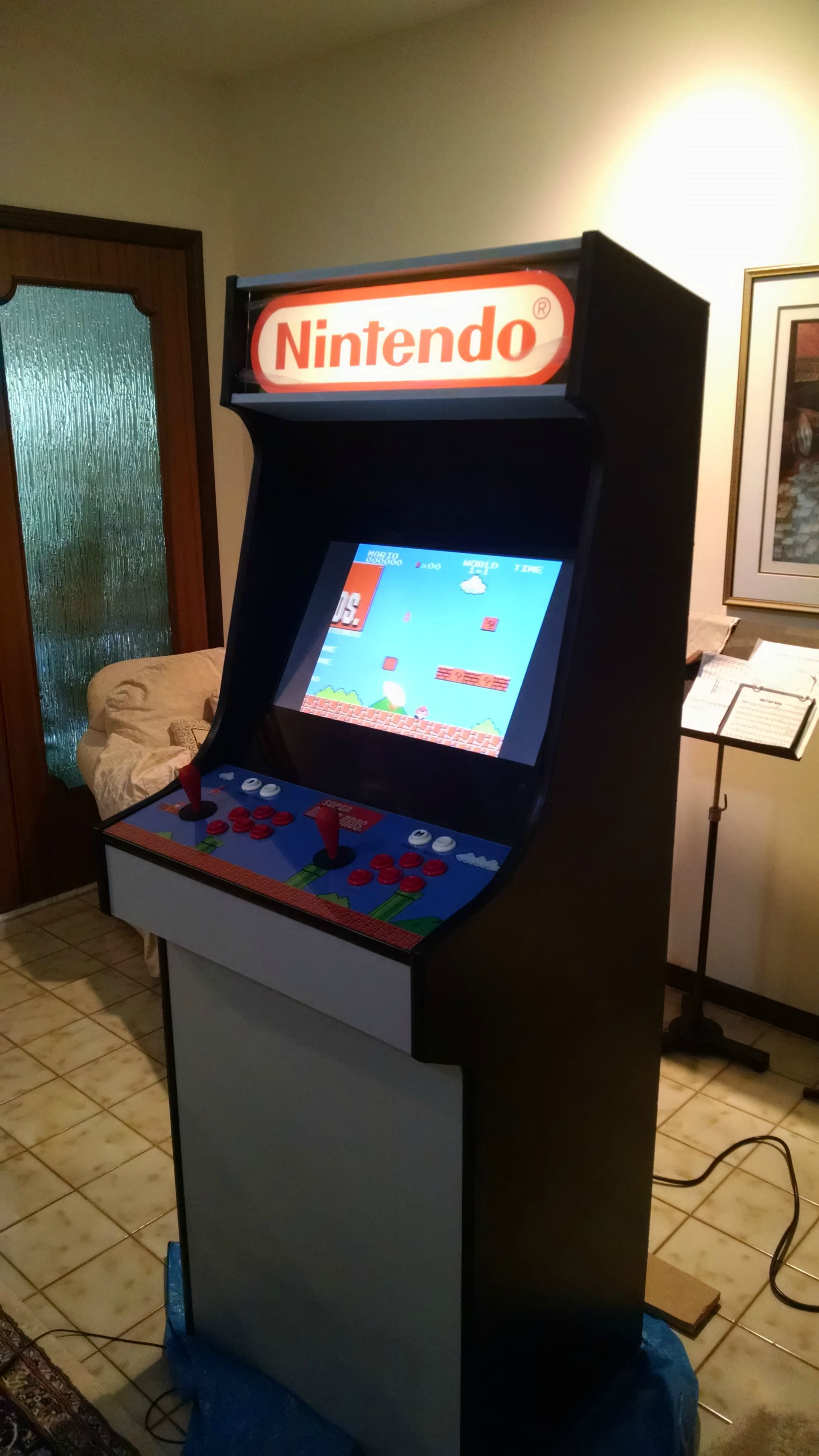 Diy Arcade Cabinet
 DIY Mario Themed RetroPie Arcade