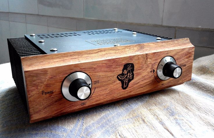 Diy Audio Shop
 Solid wood panel Manual mini aluminum amplifier enclosure