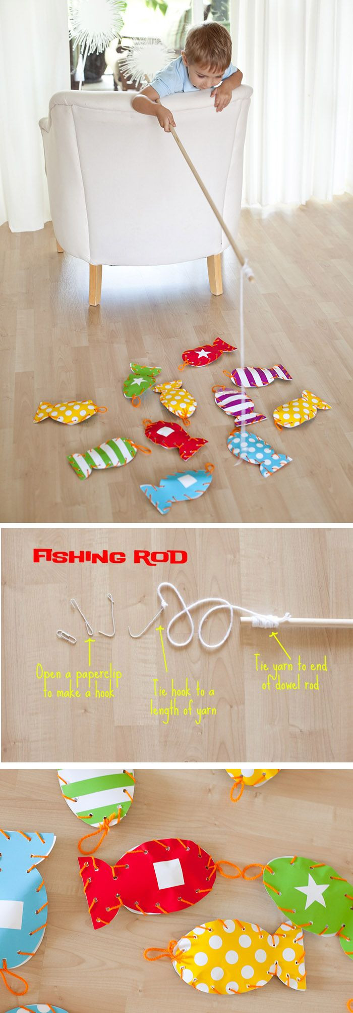 Diy Baby Spielzeug
 Spielidee Fische fangen Kids