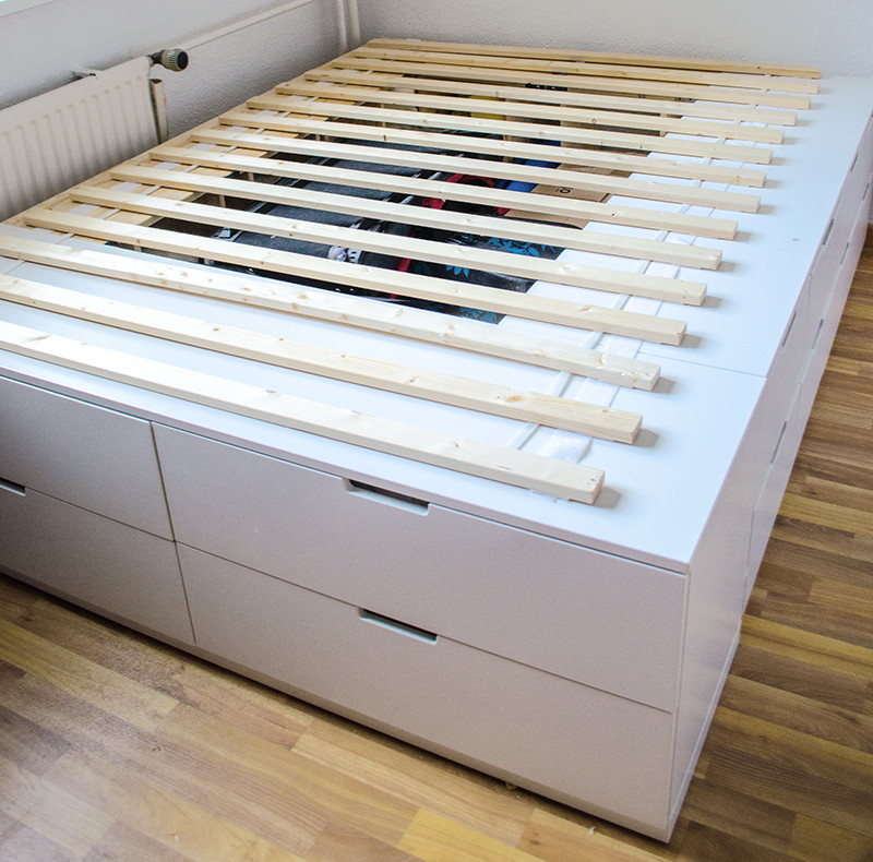 Diy Bett Ikea
 DIY IKEA HACk Plattform Bett selber bauen aus Ikea