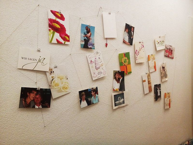 Diy Bilderwand
 DIY Bilderwand auf Draht