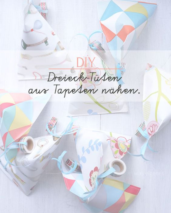 Diy Blog Nähen
 DIY Dreieckige Papiertüten falten & nähen