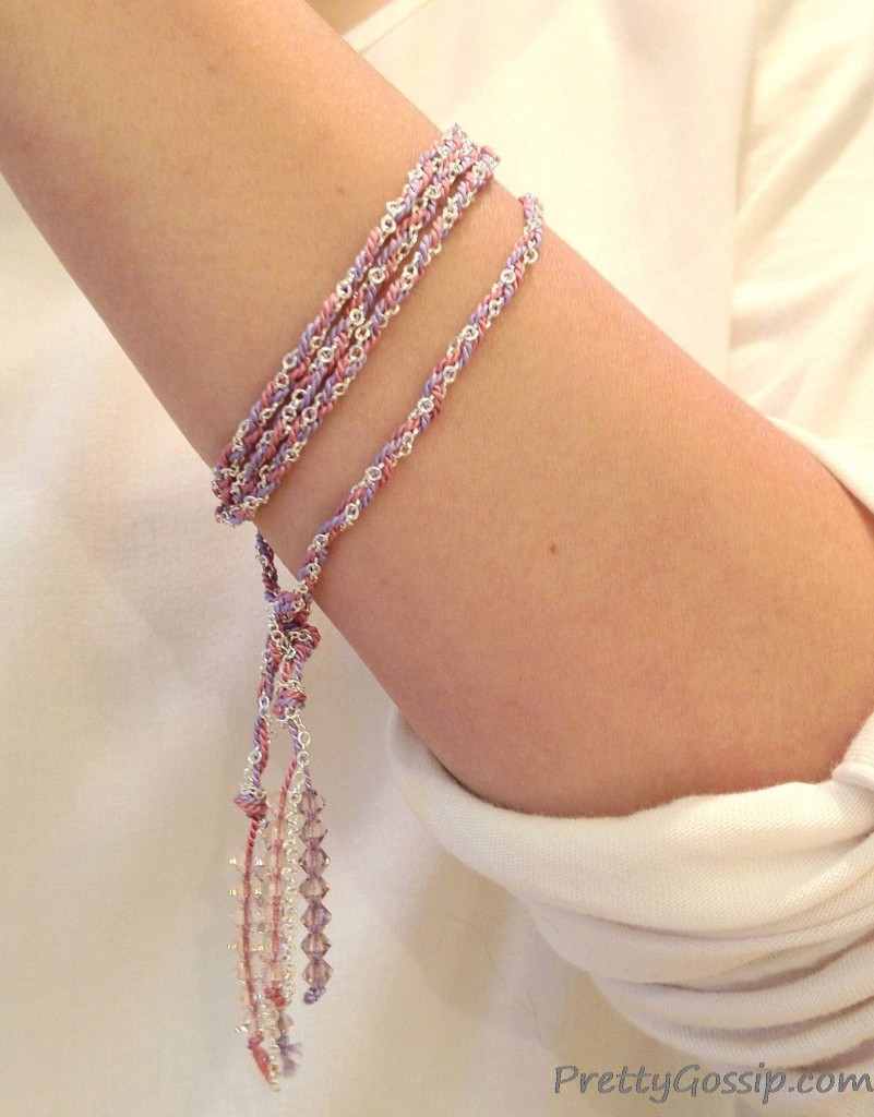 Diy Bracelet
 Jewelry DIY Silk x Chain Braid Bracelet Necklace