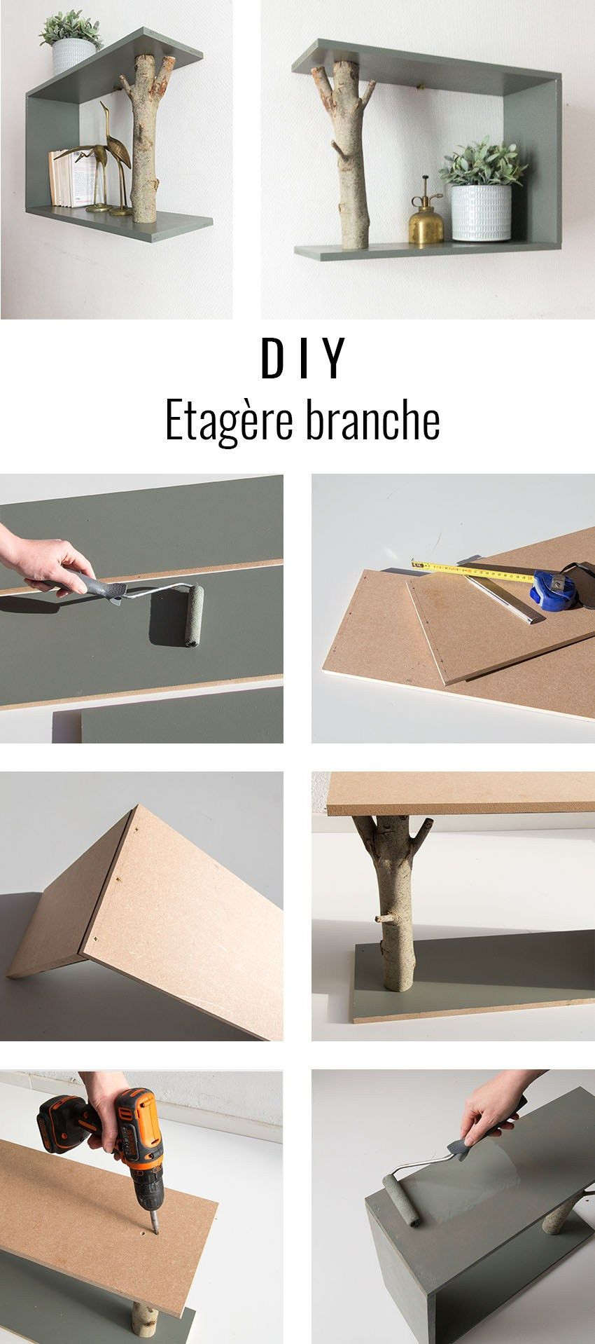 Diy Branche
 DIY étagère branche Fun DIY