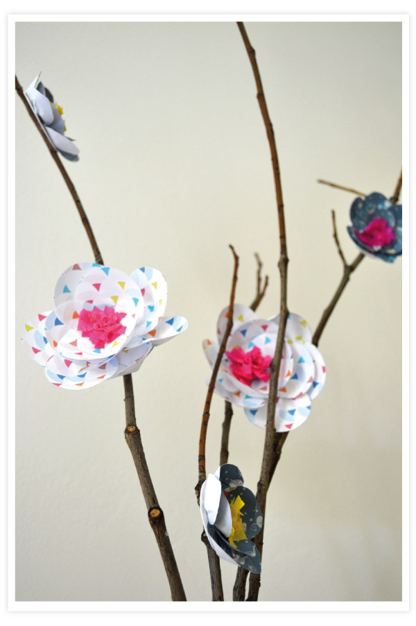 Diy Branche
 ROSE ET VERT DIY une branche en fleur