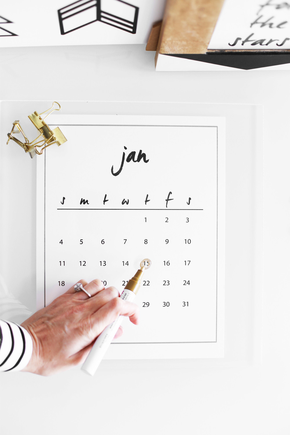 Diy Calendar
 DIY Acrylic Calendar — Kristi Murphy