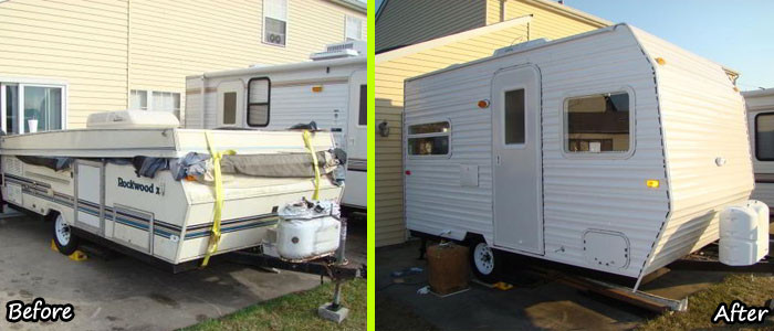 Diy Camper
 DIY Camper Trailer Built from an Old Pop Up on a Bud of