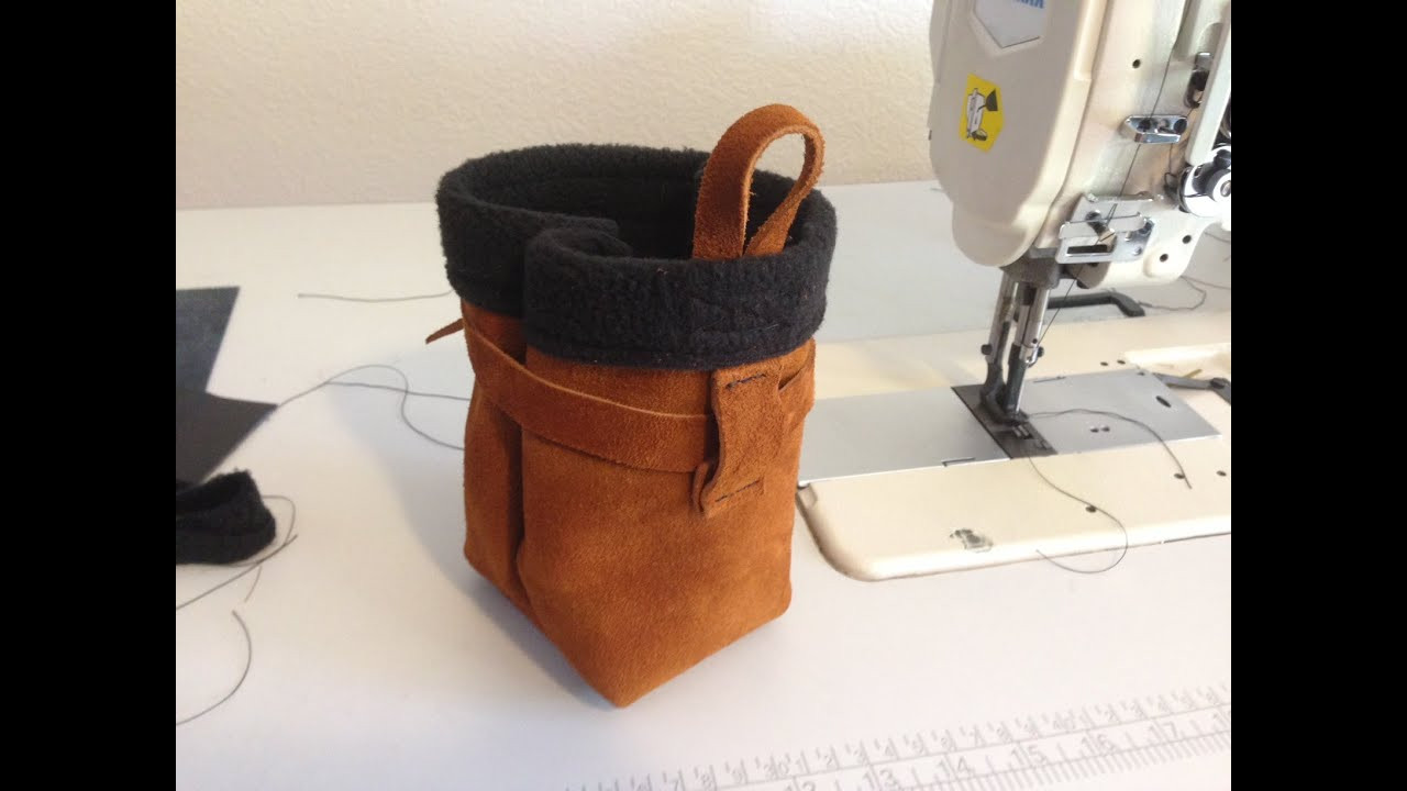 Diy Chalkbag
 Sewing a Suede Chalk Bag w Two Way Trauma