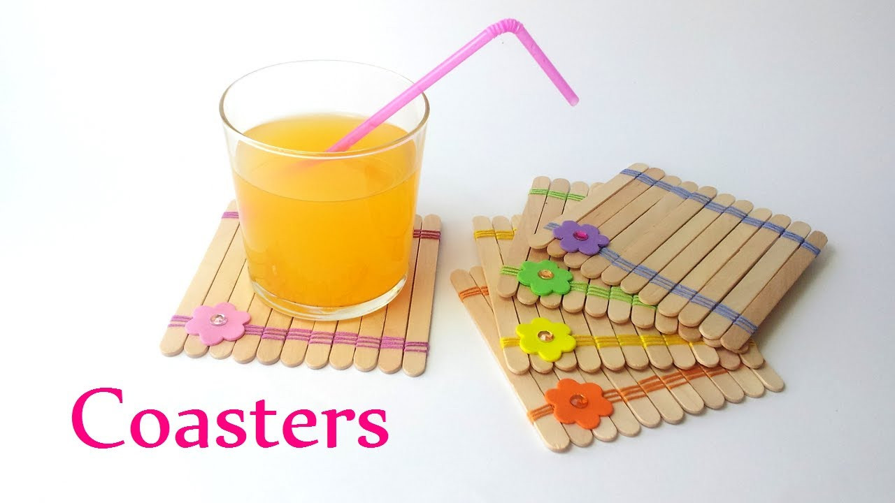 Diy Crafts
 DIY crafts COASTERS using ice cream sticks Innova