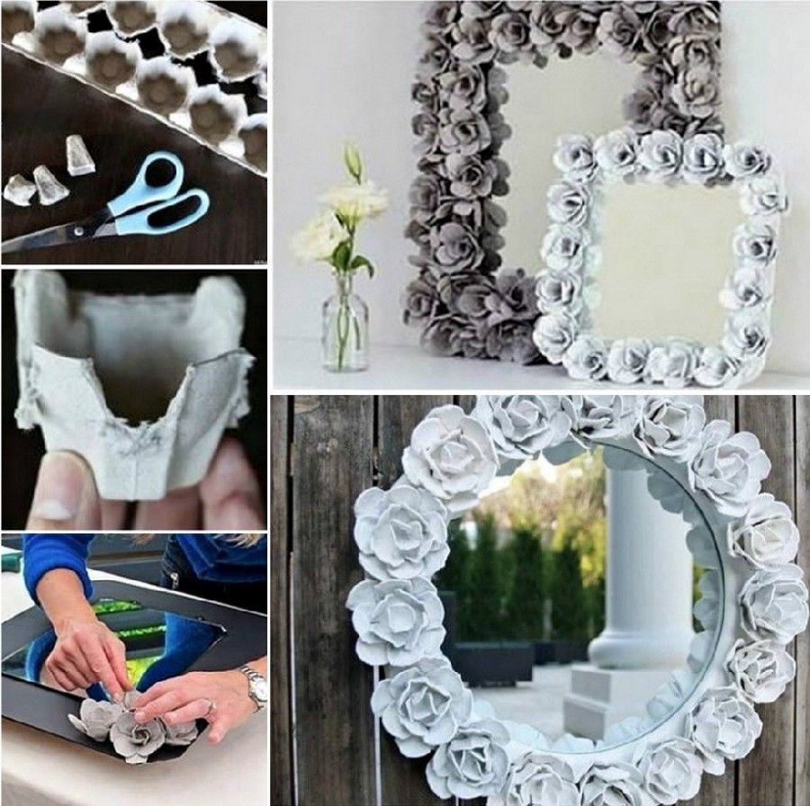 Diy Decoration
 Easy DIY Egg Carton Mirror s and