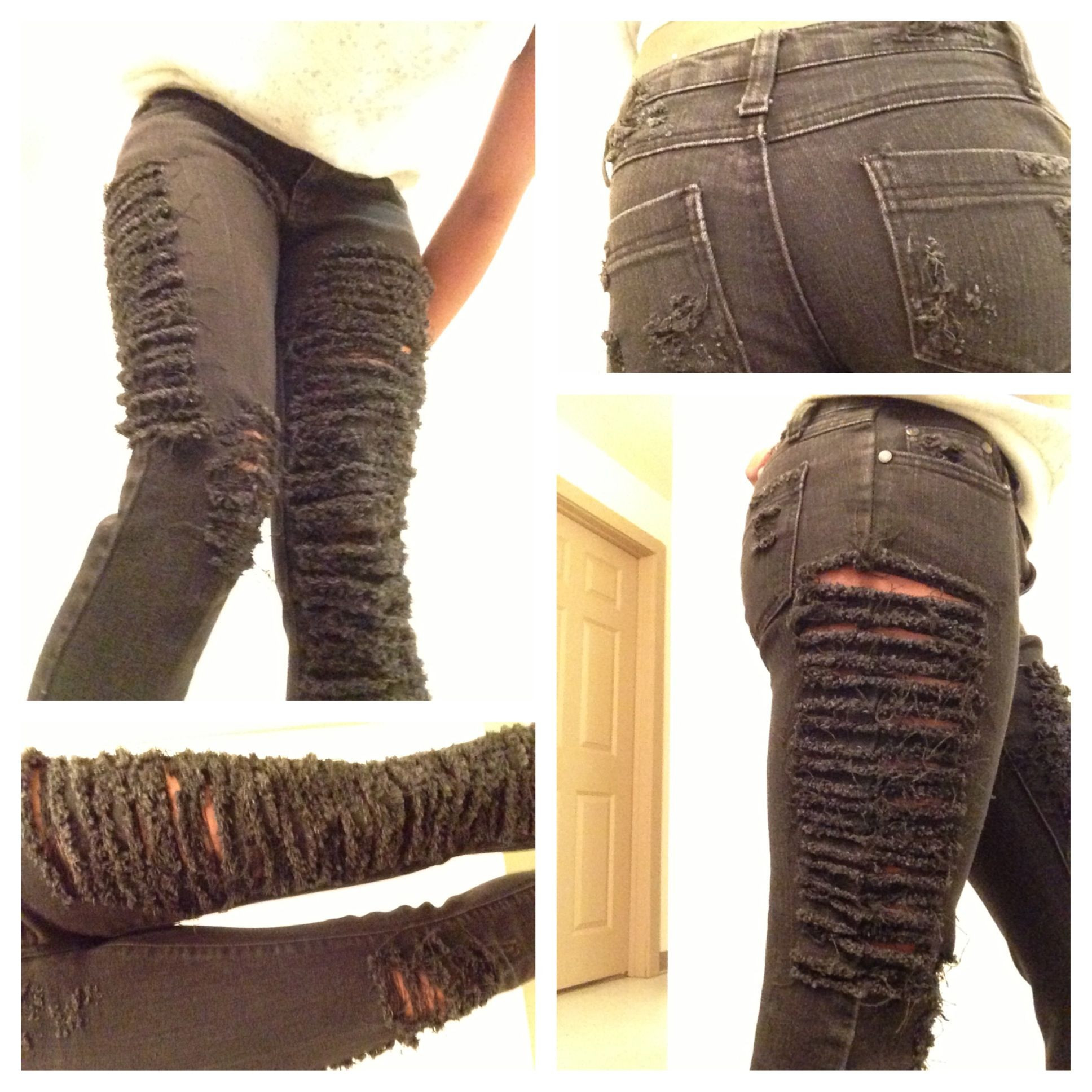 Diy Destroyed Jeans
 DIY Destroyed Jeans Clothes